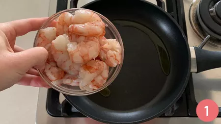 Lasagne con gamberi e pistacchi - Passaggio 1