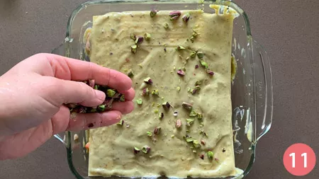 Lasagne con gamberi e pistacchi - Passaggio 11