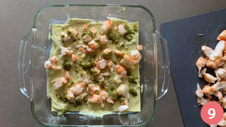 Lasagne con gamberi e pistacchi - Passaggio 9
