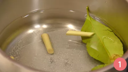 Macedonia di giornata con gamberi e vinaigrette alla vaniglia - Passaggio 1