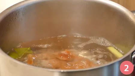 Macedonia di giornata con gamberi e vinaigrette alla vaniglia - Passaggio 2