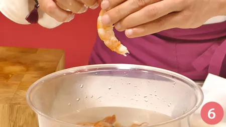 Macedonia di giornata con gamberi e vinaigrette alla vaniglia - Passaggio 6