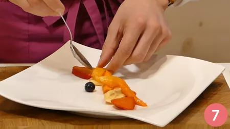 Macedonia di giornata con gamberi e vinaigrette alla vaniglia - Passaggio 7