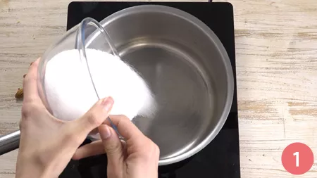 Mandorle caramellate - Passaggio 1