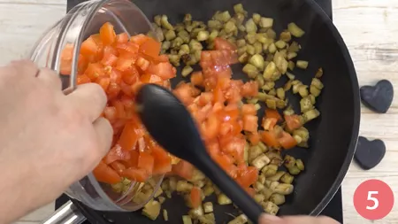 Melanzane ripiene di riso - Passaggio 5