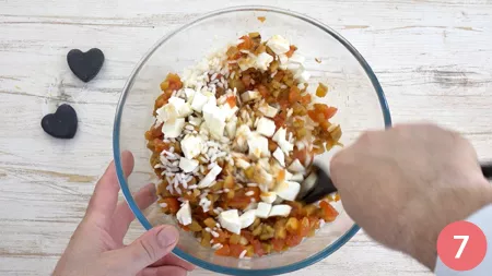 Melanzane ripiene di riso - Passaggio 7