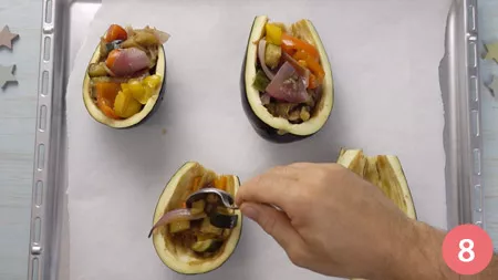 Melanzane ripiene vegetariane - Passaggio 8