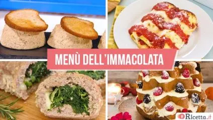 Menù dell'Immacolata - 8 dicembre