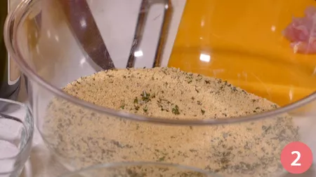 Milanese di coniglio in crosta alle erbe fini - Passaggio 2