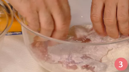 Milanese di coniglio in crosta alle erbe fini - Passaggio 3