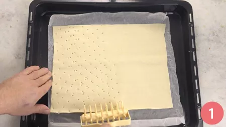 Millefoglie salata - Passaggio 1