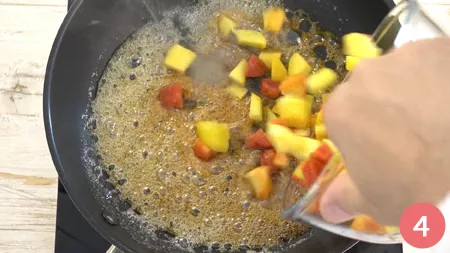 Mousse al cioccolato bianco e pesche - Passaggio 4