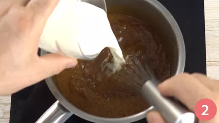 Mousse con crema al formaggio e caramello salato - Passaggio 2