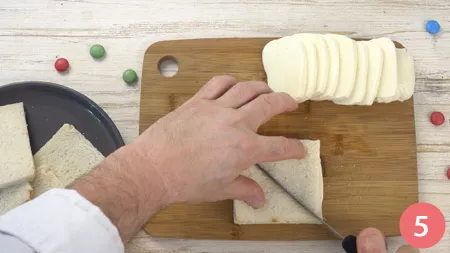 Mozzarella in carrozza - Passo 5