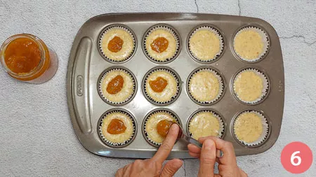 Muffin con cuore di marmellata - P6