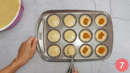 Muffin con cuore di marmellata - P7