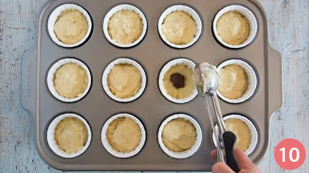 Muffin alla Nutella - P10