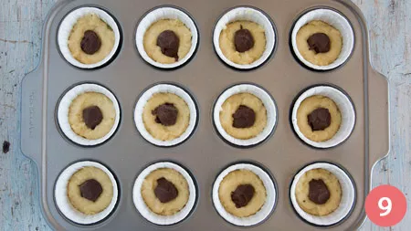 Muffin alla Nutella - P9