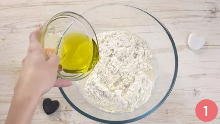 Muffin salati prosciutto e formaggio - Passaggio 1