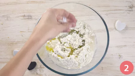 Muffin salati prosciutto e formaggio - Passaggio 2