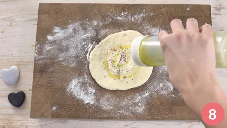 Muffin salati prosciutto e formaggio - Passaggio 8