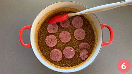 Nidi di patate con lenticchie e cotechino - Passaggio 6