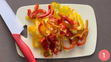 Noodles di riso alle verdure - p1