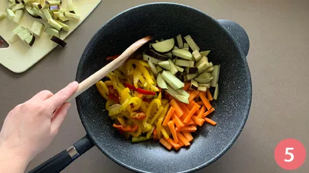 Noodles di riso alle verdure - p5