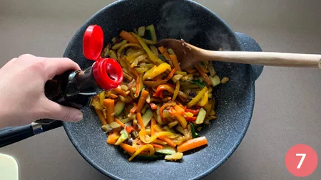 Noodles di riso alle verdure - p7