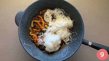 Noodles di riso alle verdure - p9