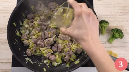 Orecchiette porri, broccoli e salsiccia - Passaggio 3