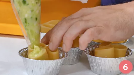 Paccheri ripieni con asparagi e gamberi - Passaggio 6