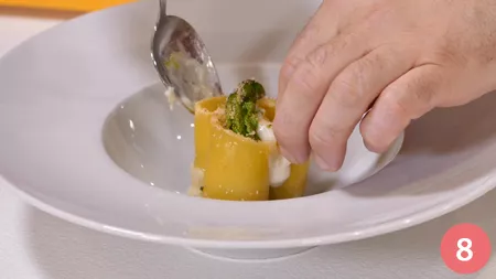Paccheri ripieni con asparagi e gamberi - Passaggio 8