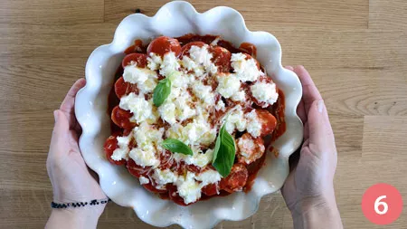 Paccheri ripieni con ricotta e mozzarella - P6