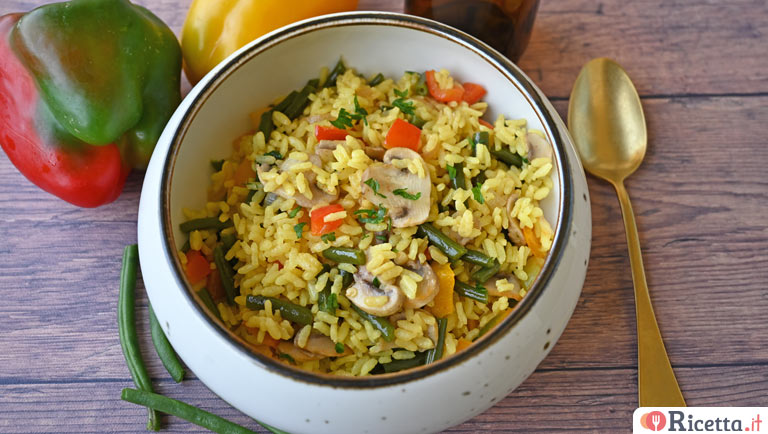 Paella di verdure con il Bimby