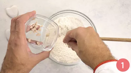 Pane fatto in casa senza impasto - Passaggio 1