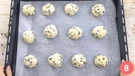 Panini con gocce di cioccolato - Passaggio 8