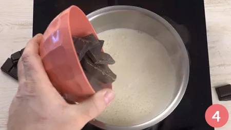 Panna cotta al cioccolato - Passo 4