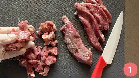 Pappardelle al ragù di cinghiale - Passaggio 1