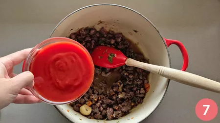 Pappardelle al ragù di cinghiale - Passaggio 7