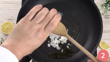 Pasta al limone e gamberetti - Passaggio 2