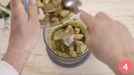 Pasta al pesto di melanzane - Passaggio 4