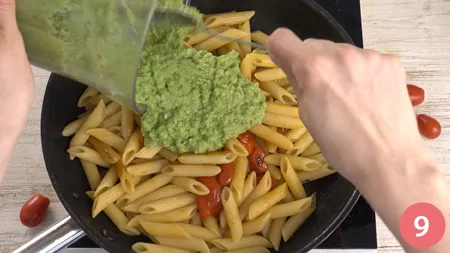 Pasta al pesto di zucchine e pomodorini confit - Passaggio 9