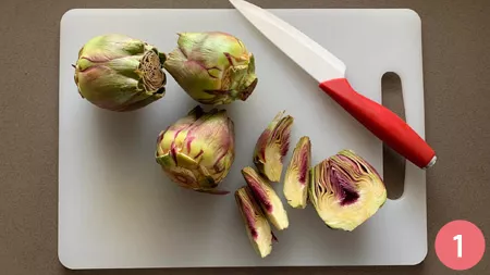 Pasta con carciofi e salsiccia - Passaggio 1