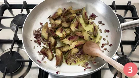 Pasta con carciofi e salsiccia - Passaggio 3
