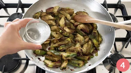 Pasta con carciofi e salsiccia - Passaggio 4