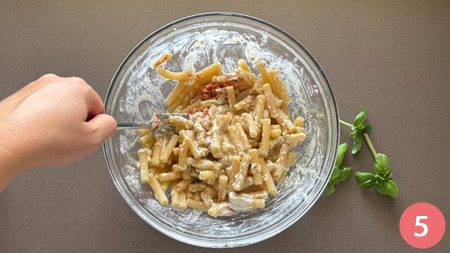 Pasta con burrata pomodori secchi - p5