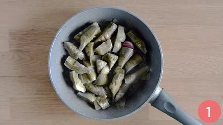 Pasta con carciofi - P1