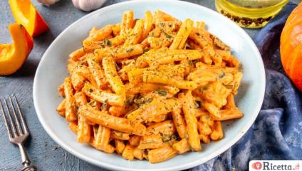 Pasta con crema di zucca Bimby: cremosa e filante