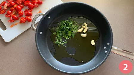 Pasta con i gamberetti - P2